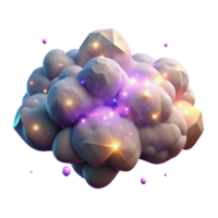 serene traditional Glowing Nebula Cloudscape Transparent for Game Assets genuine png