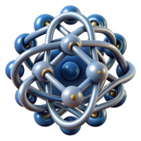 stunning abstract A complex network of interwoven lines and curves, resembling a circuit board, in a futuristic, technological style high quality png