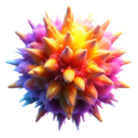 vibrant classic A chaotic explosion of vibrant pigments, resembling a supernova, lit by a stark, contrasting light, with a grunge, abstract expressionist aesthetic genuine png