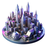 impressive vintage A chaotic, abstract cityscape, with a dramatic, high-contrast lighting, in a futuristic style exclusive png