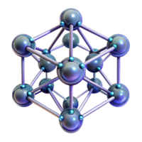 vibrant modern A complex network of interconnected nodes, with a cool, technological light, in a cyberpunk style high quality png