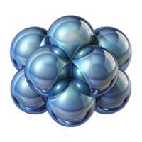 magnificent artistic A series of overlapping, transparent spheres, each containing a unique geometric pattern, in a cool, monochromatic color palette exclusive png