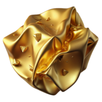 impressive modern Gold Foil Wrinkled Texture Transparent Design original png