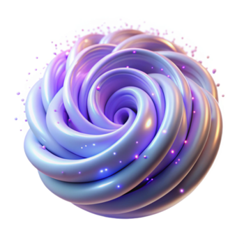 impresionante minimalista un campo de brillante partículas, arremolinándose y bailando en un caótico aún armonioso patrón, iluminado por un suave, ambiente ligero genuino png