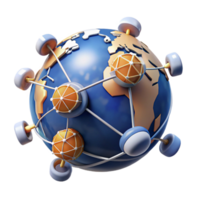magnificent rustic A network of interconnected satellites orbiting Earth, illuminated by the glow of the sun, space exploration style exclusive png