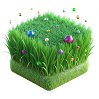 elegant minimalist Green Grass Nature Texture Transparent for Landscaping original png