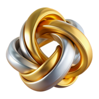 vibrant minimalist Intertwined, flowing ribbons of molten gold and silver, with a warm, ambient light, in an Art Nouveau style high resolution png