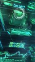 Animation of the digital world of artificial intelligence. video