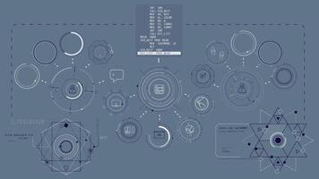Infographics of AI-powered workflow automation in animated schema. video