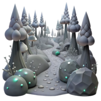 extraordinary rustic Grey Foggy Forest with Path Isolated for Nature Designs png