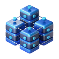 elegant traditional A network of interconnected servers forming a complex, abstract structure, cool, blue lighting, data visualization style high resolution png