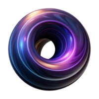 vibrant artistic A swirling vortex of light and color, resembling a black hole, with a dark, mysterious aesthetic high quality png