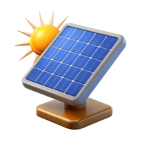 elegant minimalist A solar panel array generating clean energy in a desert landscape, bright, sunny lighting premium png