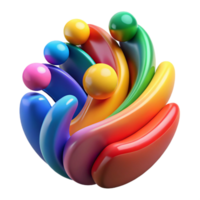 magnificent modern An abstract representation of human emotions, using bold colors and expressive brushstrokes, with an abstract expressionist style premium png