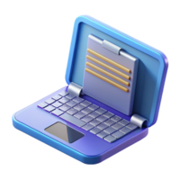 lindo abstrato computador portátil com aberto tampa exibindo código original png