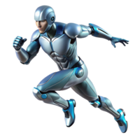 magnificent rustic A futuristic exoskeleton enhancing human strength and agility, dynamic pose, action movie style high resolution png
