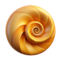 elegant creative A spiral, golden ratio, Fibonacci sequence, exclusive png