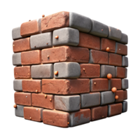 vibrant creative Grungy Brick Texture Isolated for Wall Designs high quality png