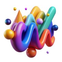 dramatic contemporary An abstract representation of sound waves, using vibrant colors and dynamic shapes, with a musical, rhythmic style high resolution png