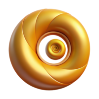 beautiful classic A spiral, golden ratio, Fibonacci sequence, high quality png