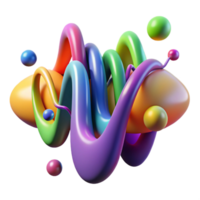 vibrant creative An abstract representation of sound waves, using vibrant colors and dynamic shapes, with a musical, rhythmic style professional png