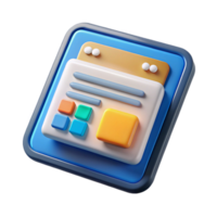elegant abstract Tablet computer displaying website homepage high resolution png