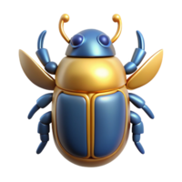 wonderful modern Scarab beetle, Egyptian sacred insect, symbolic, high resolution png