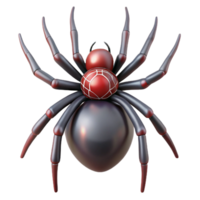 wonderful traditional A single, stylized spider, intricate web design on its back authentic png