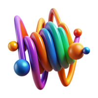 magnificent rustic An abstract representation of sound waves, using vibrant colors and dynamic shapes, with a musical, rhythmic style premium png