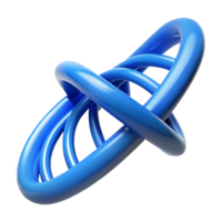 serene rustic A DNA double helix, rotating, vibrant blue, authentic png