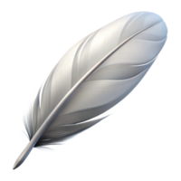 impressive rustic A feather, white, floating, high quality png
