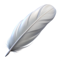 stunning classic A feather, white, floating, genuine png
