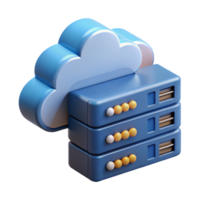 wonderful rustic 3D rendering of a server rack, data center, cloud computing, network technology, high quality png