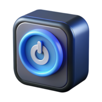 impressive modern Bluetooth speaker with power button illuminated detailed png