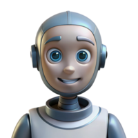 stunning traditional A robot with a human-like face expresses a range of emotions, soft lighting, portrait style high quality png