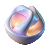 serene vintage A luminous, abstract sculpture, with a soft, ambient light, in a minimalist style 4K png
