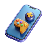 extraordinary artistic Smartphone with mobile game on screen high quality png
