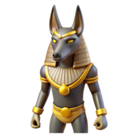 wonderful abstract Anubis, Egyptian god of the dead, jackal-headed, high quality png
