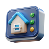 magnificent classic Smart home hub with touchscreen display detailed png