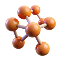 wonderful abstract A molecule, abstract design, connected spheres, high quality png