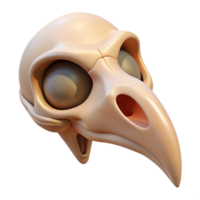 magnificent minimalist A stylized bird skull, hollow eye sockets, delicate bone structure original png