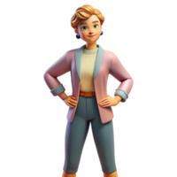 elegant artistic Fashion model posing in stylish clothes, high resolution png