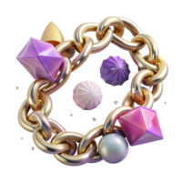 dramatic vintage Herringbone Chain Jewelry Design Cutout for Accessory Mockups exclusive png