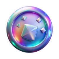elegant traditional Holographic Button Ui Element Transparent for Ar Interfaces png