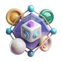 extraordinary abstract Internet of Things Icon Transparent for Iot or Connected Devices genuine png
