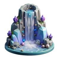 wonderful modern Isolated Waterfall Cascade Transparent Background png
