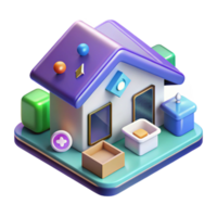 wonderful contemporary Isometric Smart Home Icons Transparent for 3d Graphics authentic png
