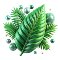 magnificent abstract Jade Fern Frond Texture Lush Greenery Transparent high resolution png