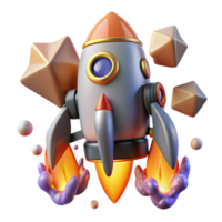 serene rustic Jetpack Cutout with Flames for Aviation Design professional png