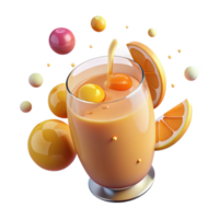 serene abstract Juice Glass Orange Juice Citrus Isolated for Breakfast Ideas authentic png